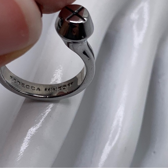 rebecca minkoff wrap around ring silver tone screw - Picture 2 of 2